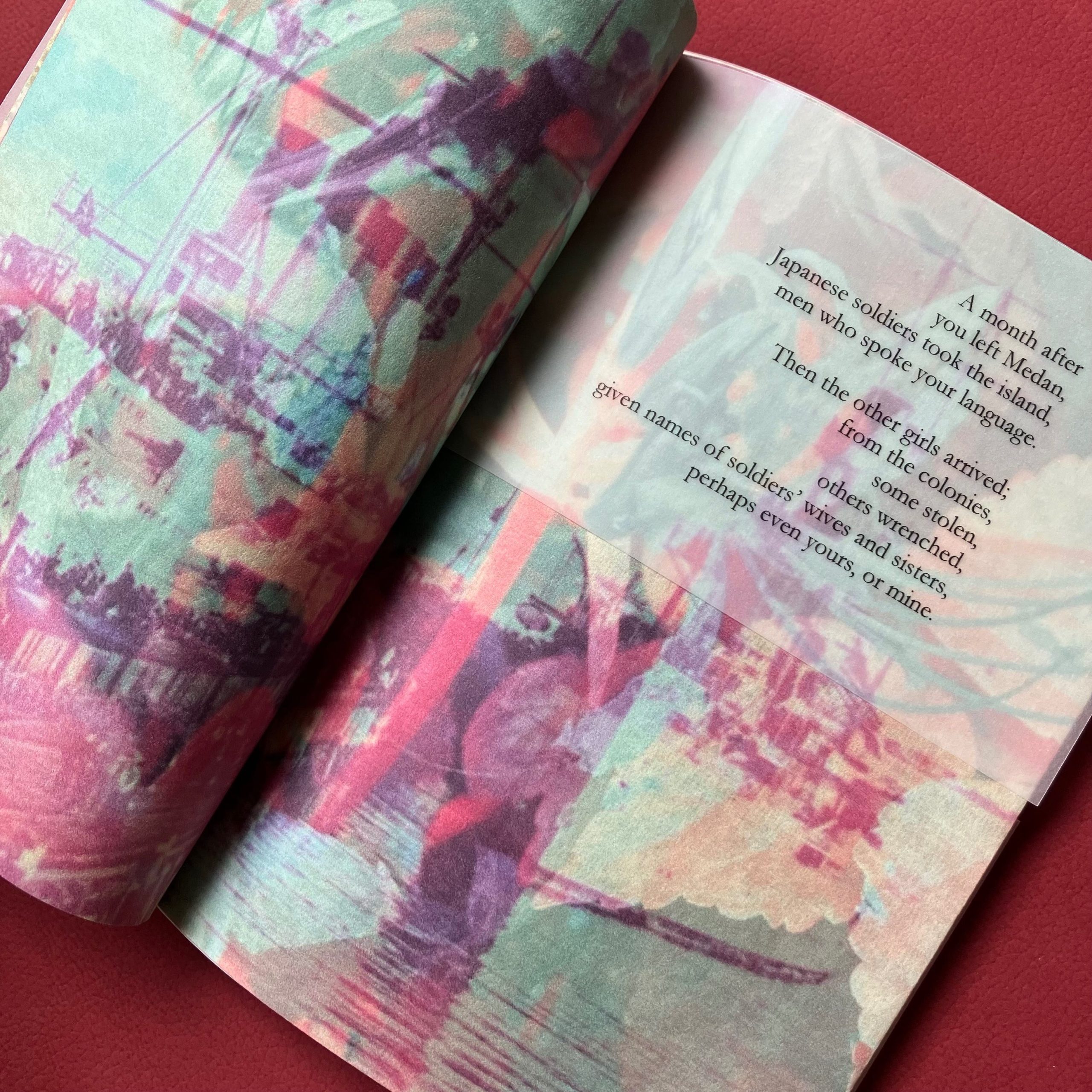 Inside page of Michiyo Miyake's stab-bound zine, The Vision You Saw, That I Cannot See