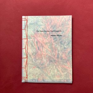 Front cover of Michiyo Miyake's stab-bound zine, The Vision You Saw, That I Cannot See